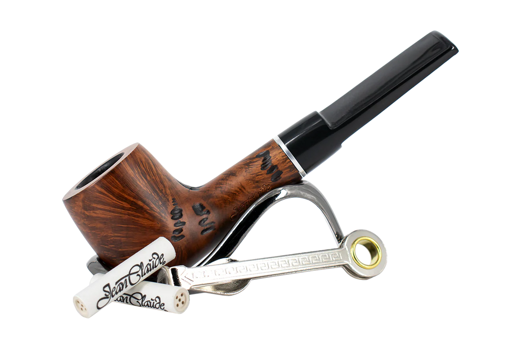 Smoke-King Pipe Smoker's Starter Kit - Straight Rustic Pipe