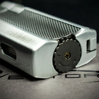 Vector VMotion Twin Jet Flame Lighter With Punch Cutter - Matte Chrome