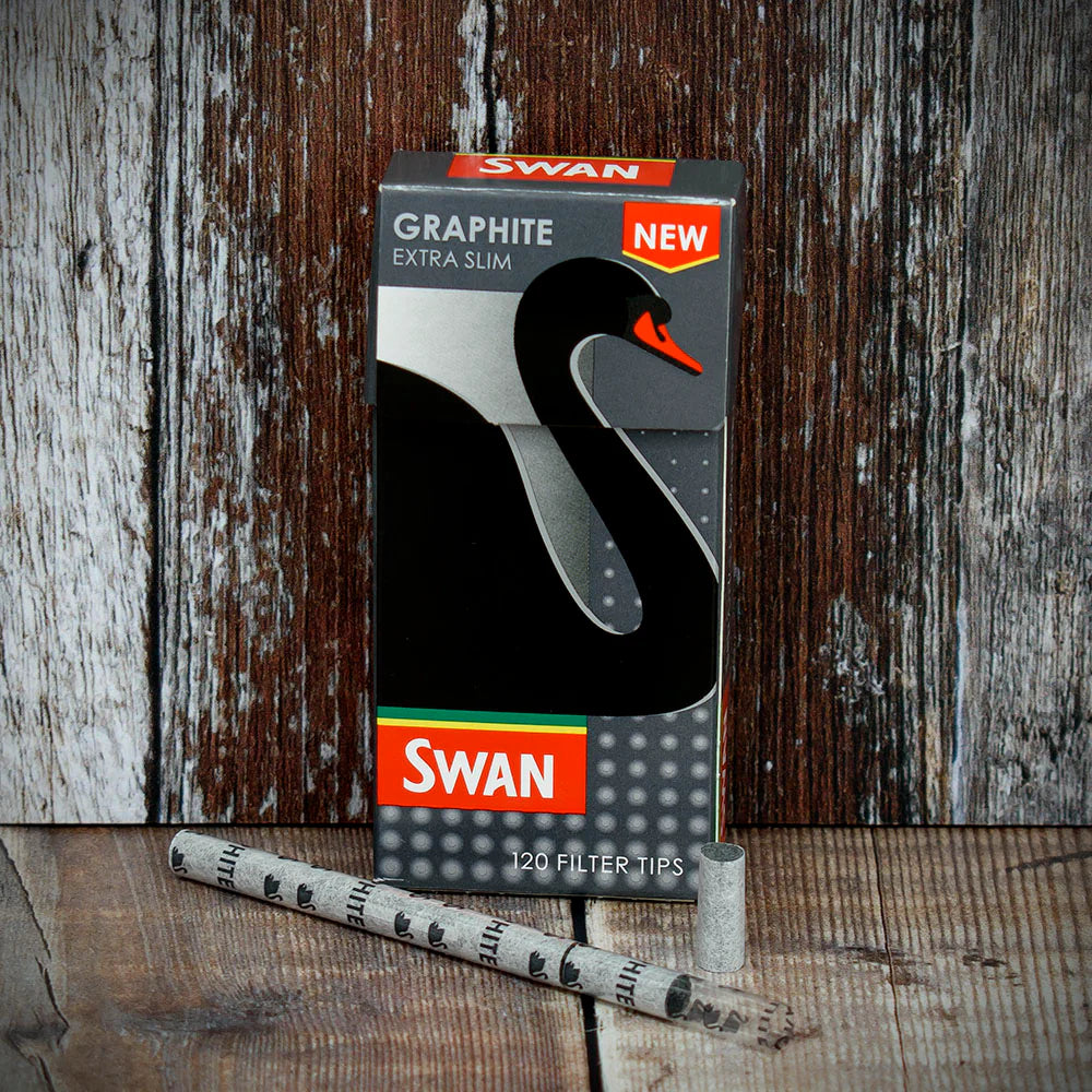 Swan Extra Slim Graphite Filter Tips - 120 Pack