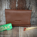 Sarome Leather Handrolling Pouch - Tan PO29T