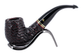 Peterson of Dublin Emerald Rusticated Briar Smoking Pipe - Shape XL90 - 9mm