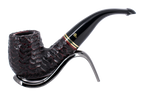 Peterson of Dublin Emerald Rusticated Briar Smoking Pipe - Shape XL90 - 9mm