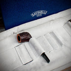 Savinelli Brown Leather Travel Pipe Bag