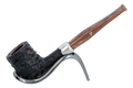 Peterson of Dublin Derry Rusticated Briar Smoking Pipe - Shape 06 - 9mm