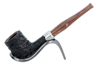 Peterson of Dublin Derry Rusticated Briar Smoking Pipe - Shape 06 - 9mm
