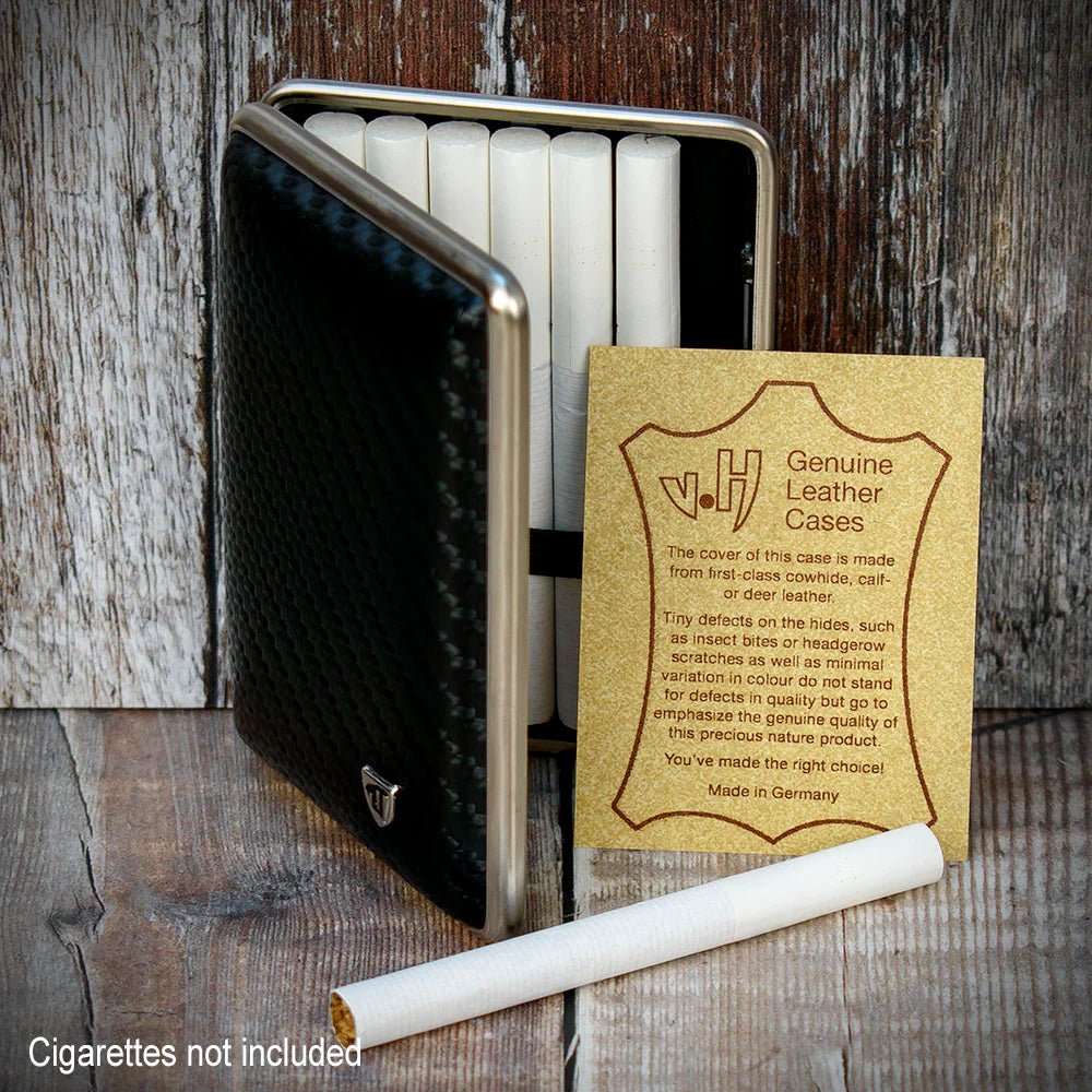 Kingsize Cigarette Case | Black Carbon Weave (605 301)