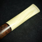 Jean Claude 9mm Filter Dark Rustic Briar Smoking Pipe - Shape 53