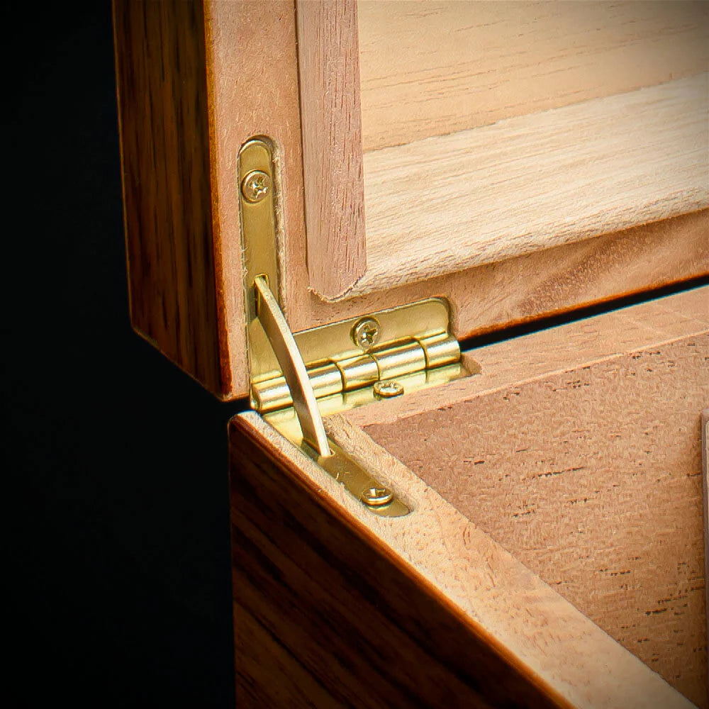 Cigar Humidor Walnut Veneer HU16 - 25 Cigar Capacity