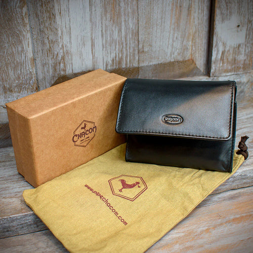 Chacom Pipe Tobacco Box Pouch Black Leather (CC020 N)