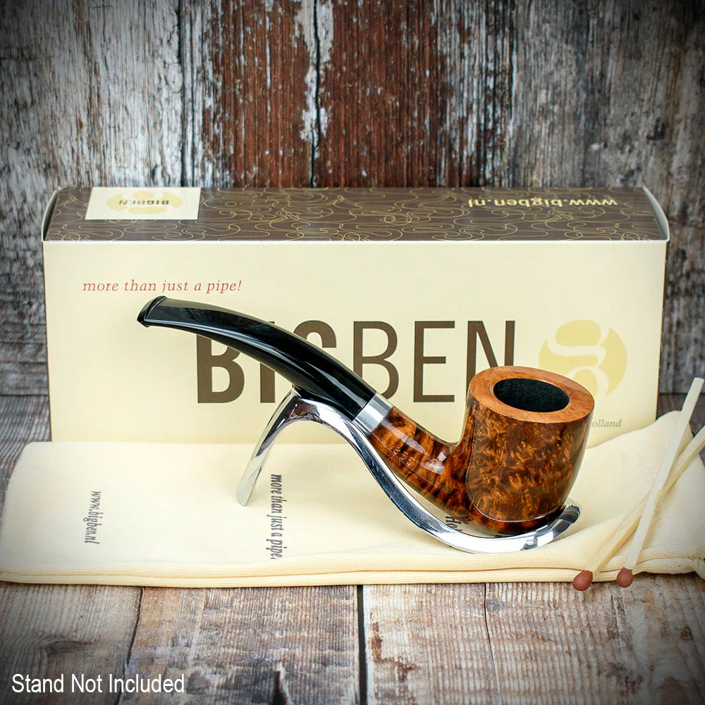 Big Ben Sylvia Tan Polish Briar Smoking Pipe -  Shape 855