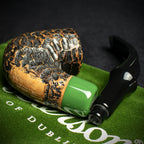 Peterson of Dublin St. Patrick's Day 2024 Limited Edition Rusticated "P" Lip Briar Pipe - Shape 313