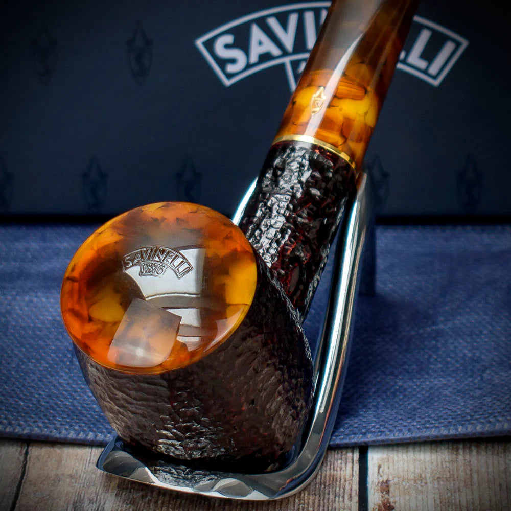 Savinelli Tortuga Rustic Shape No.106 - 6mm Briar Pipe