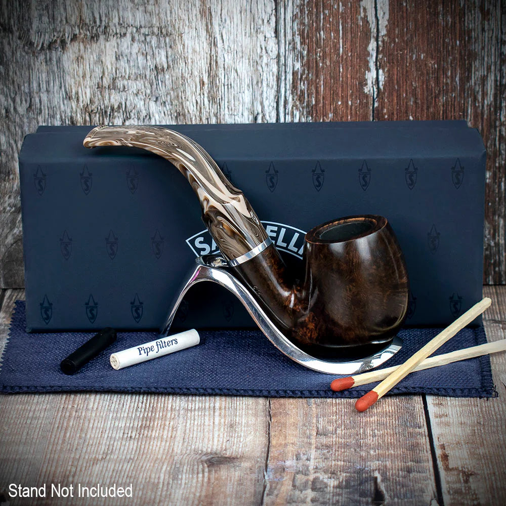 Savinelli Morellina Smooth Brown 614S - 6mm Briar Pipe