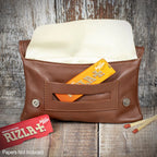 Sarome Leather Handrolling Pouch - Tan PO21T