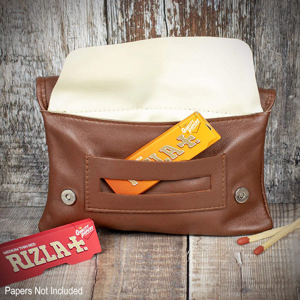 Sarome Leather Handrolling Pouch - Tan PO21T