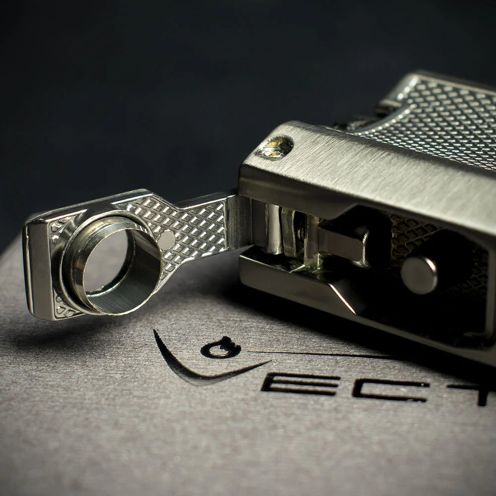 Vector VMotion Twin Jet Flame Lighter With Punch Cutter - Gunmetal