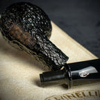 Savinelli Mini -  Black Rusticated Briar Smoking Pipe - Shape 626 (6mm)