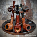 Rotating Wooden Pipe Rack - 10 Pipes