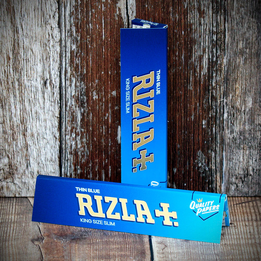 Rizla King Size Blue Slim Rolling Papers | Bundle of 2