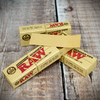 RAW Perforated Gummed Natural Tips - Bundle of 3