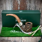 Peterson of Dublin Derry Rusticated Briar Smoking Pipe - Shape 338 - 9mm
