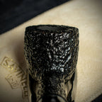 Savinelli Mini -  Black Rusticated Briar Smoking Pipe - Shape 128 (6mm)