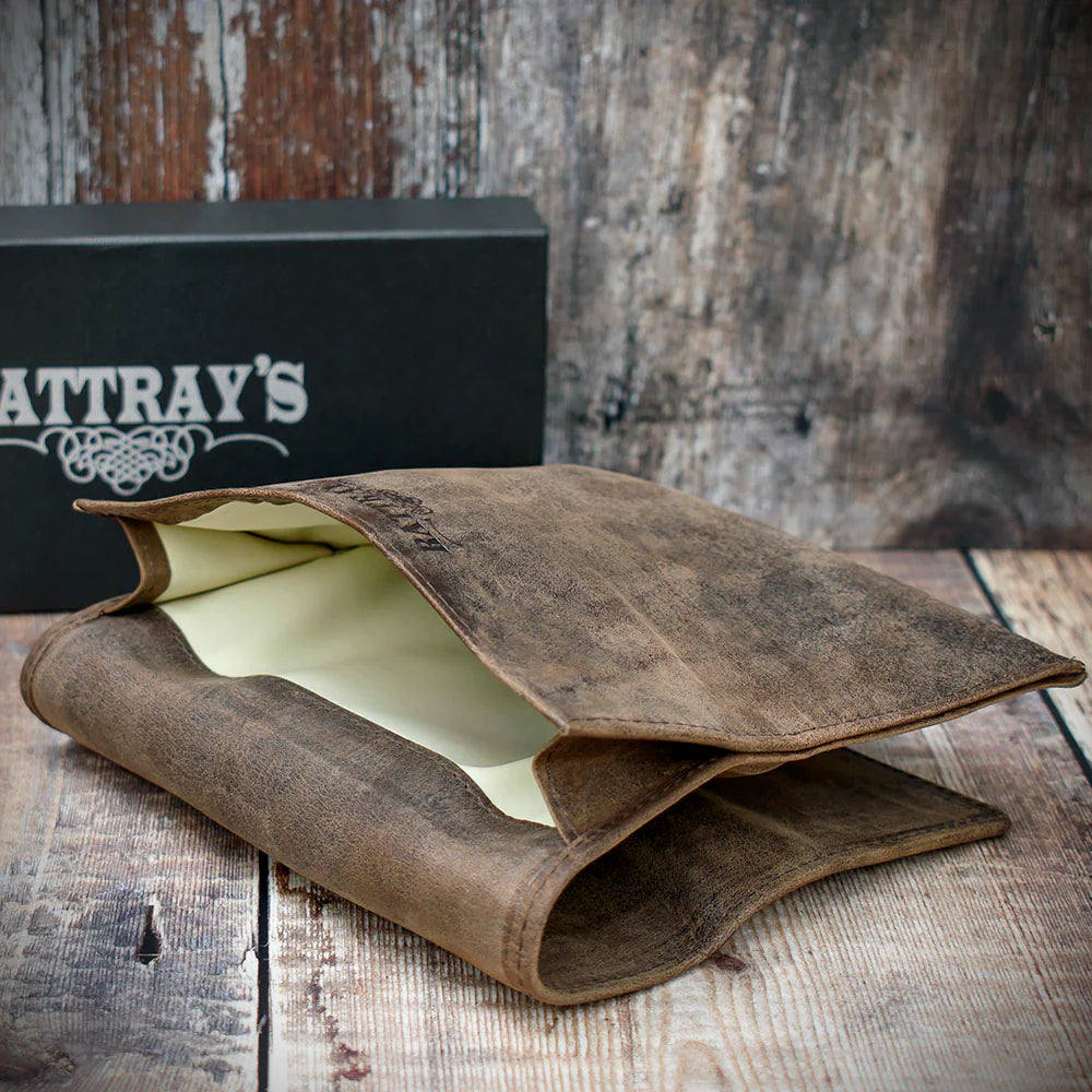 Rattray's Peat Leather Pipe Tobacco Pouch - Large Roll Up 1