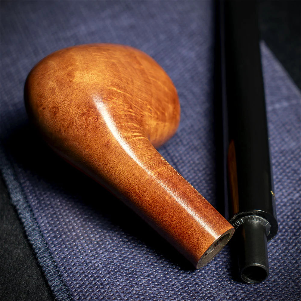 Savinelli Brown Smooth Churchwarden Briar Pipe - 901 6mm