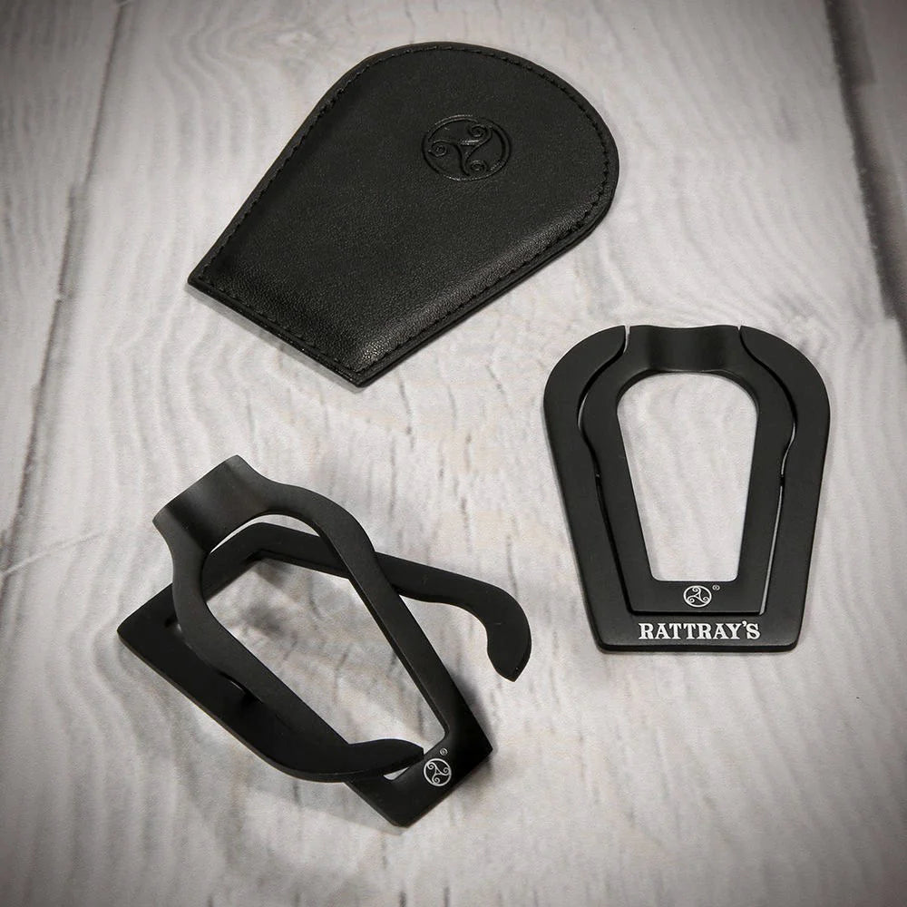 Rattrays Single Folding Pipe Rest Matte Black