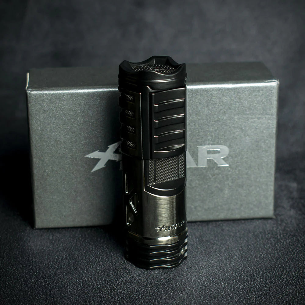 Xikar Tactical 1 Single Jet Flame Cigar Lighter -Gunmetal/ Black  551 GMBK