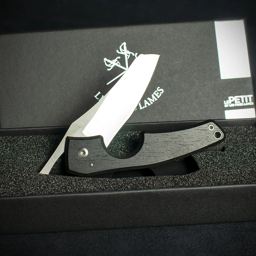 Les Fines Lames Le Petit Cigar Cutter & Knife - Classic Macassar Ebony