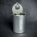 Silver Portable Ashtray Can for Cigars - Travel Ashtray fits in Cupholder