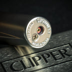 Clipper Refillable Lighter with Tin - Silver Gradient