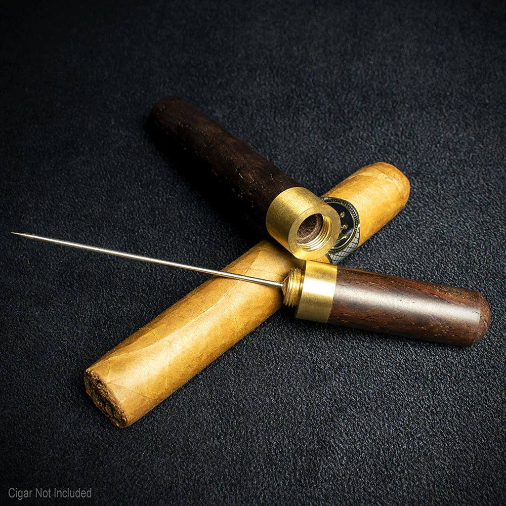 Vintage Style Wooden Cigar Drill Spike - Draw Enhancer Tool
