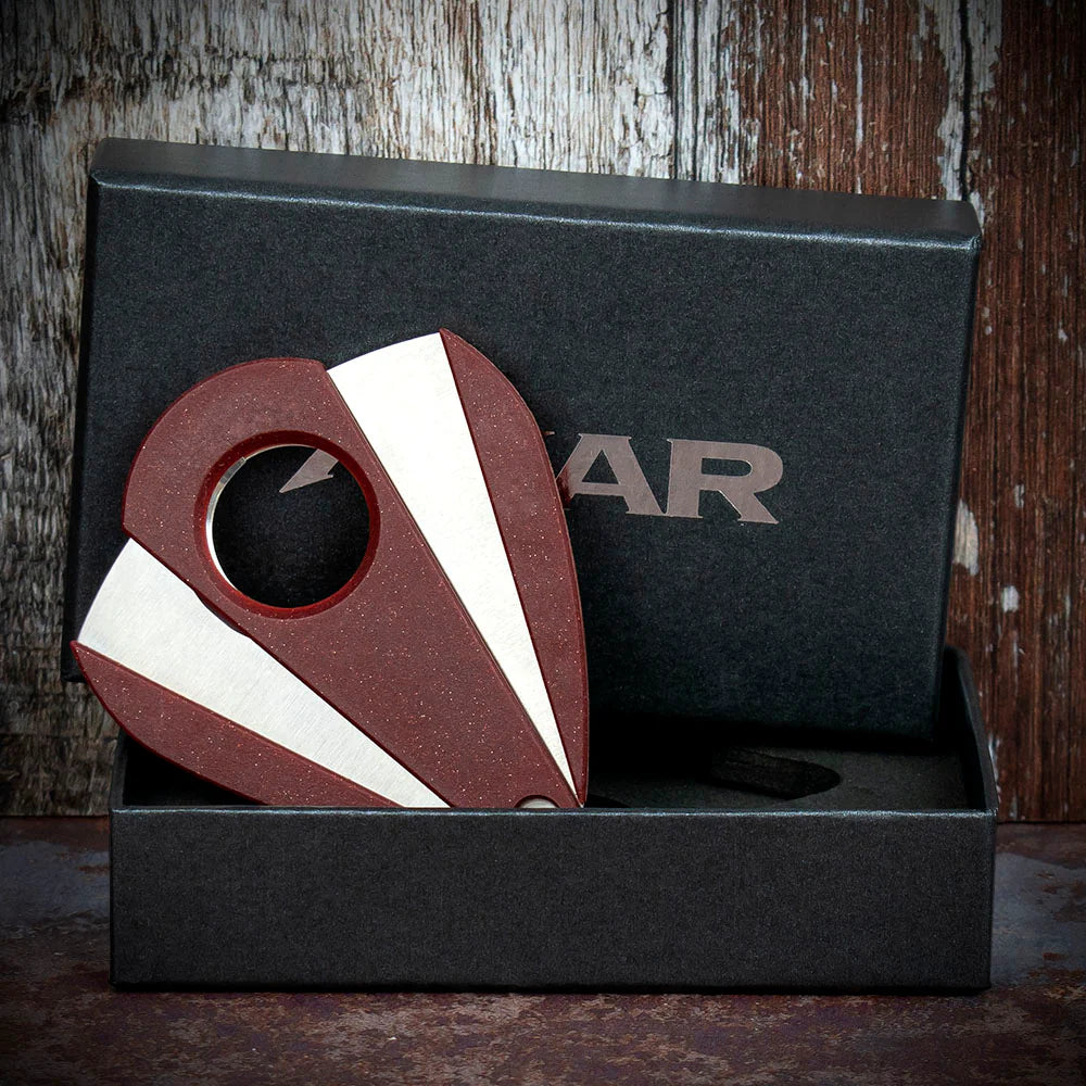 Xikar Xi-2 Bloodstone Red Fibreglass 200RD Double Blade Guillotine Cigar Cutter