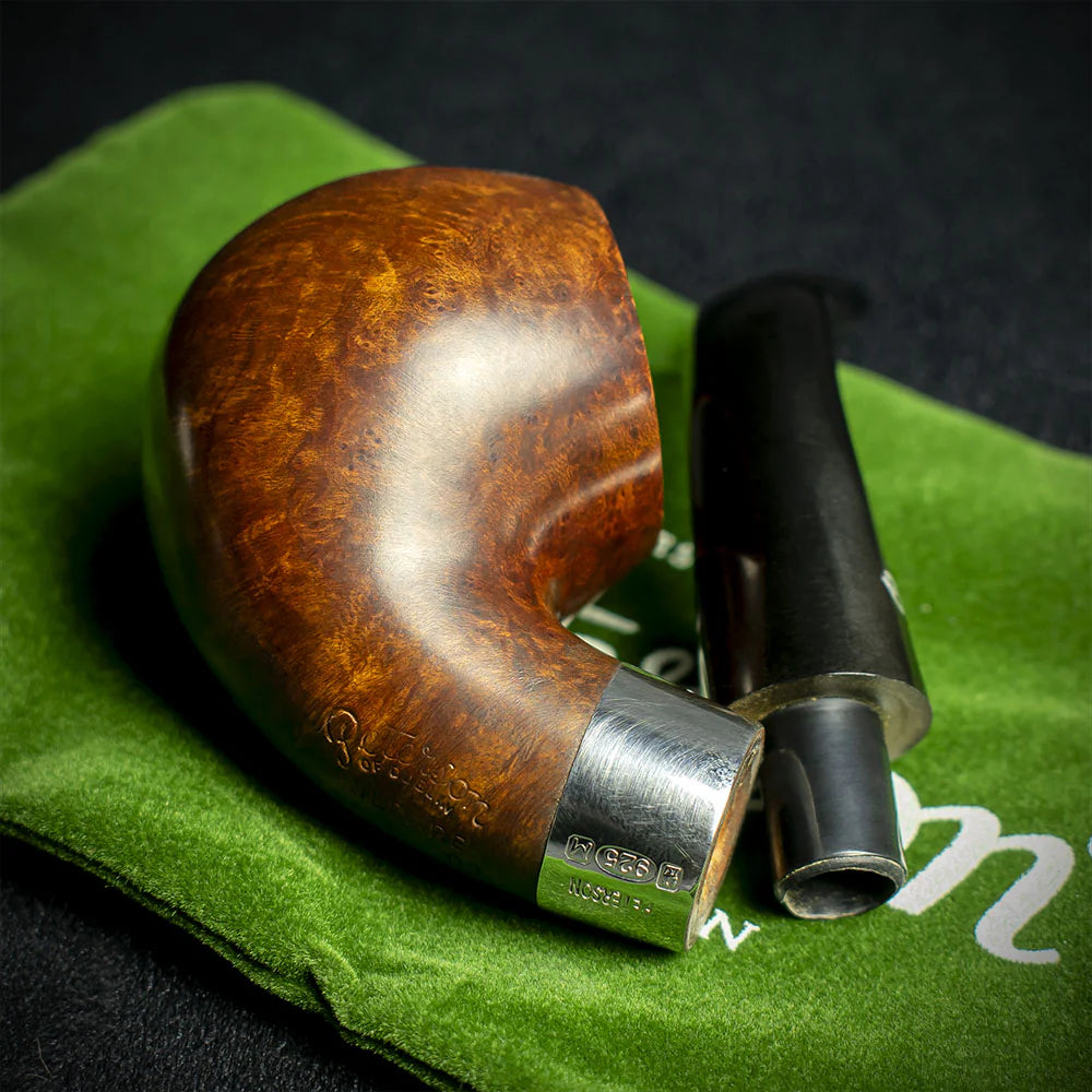 Peterson of Dublin Kildare Silver Mounted Briar Pipe  - Shape No.03 9mm Filter