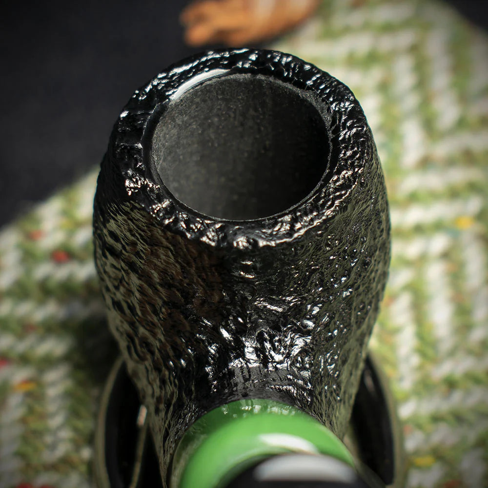 Peterson of Dublin St. Patrick's Day 2024 Limited Edition Sandblast "P" Lip Briar Pipe - Shape 317