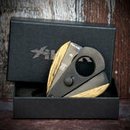 Xikar Xi-3 Phantom Black Spalted Tamarind 300BKST Double Blade Guillotine Cigar Cutter