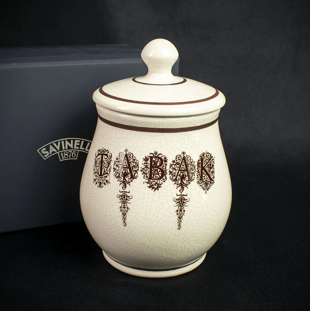 Savinelli Antico Ceramic Pipe Tobacco Jar - Tabak