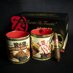 Arturo Fuente Ceramic 2 Mug Set + Short Story Cigar
