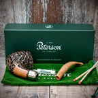 Peterson of Dublin Derry Rusticated Briar Smoking Pipe - Shape 68 - 9mm