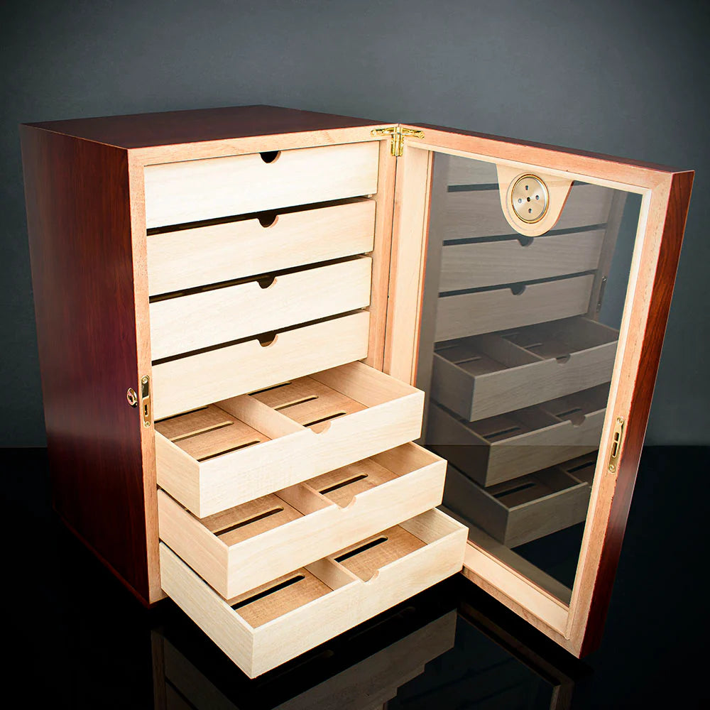 Cigar Humidor Cabinet Cherry HU22 - 200 Cigar Capacity