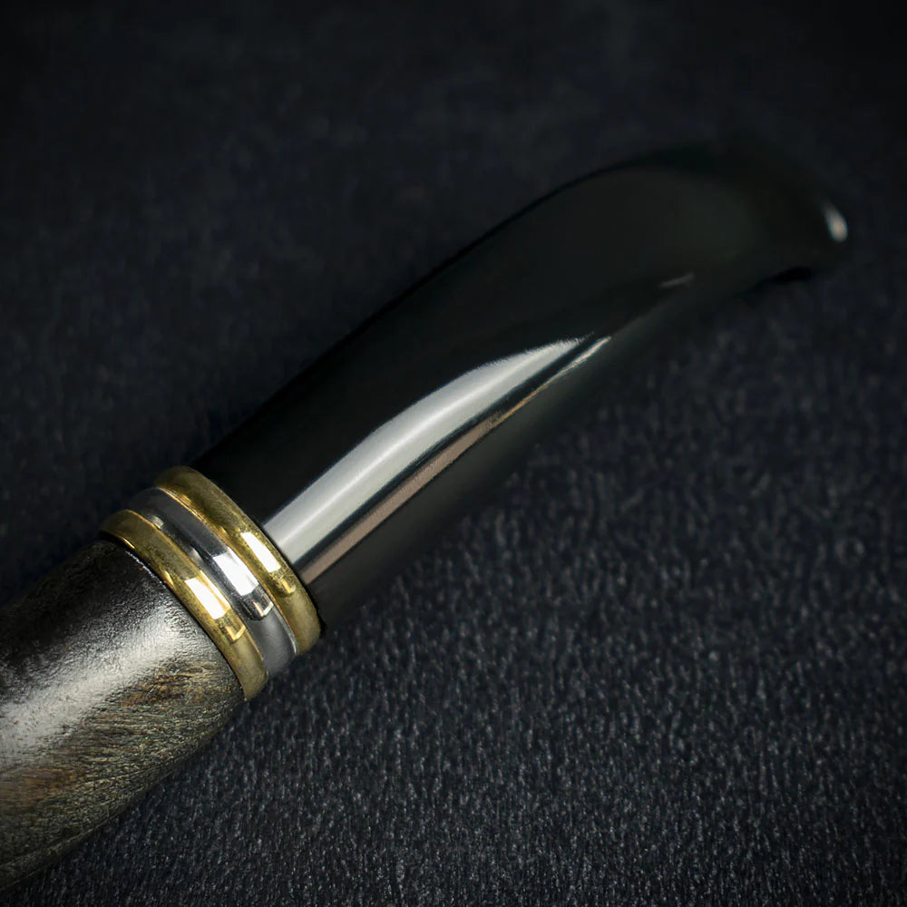 Smoke-King 9mm Black Beechwood Budget Pipe - Bent