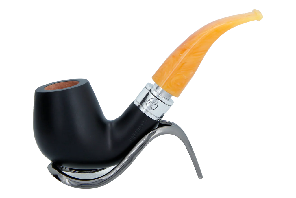 Rattrays Monarch Black 9mm Briar Smoking Pipe - Shape 177