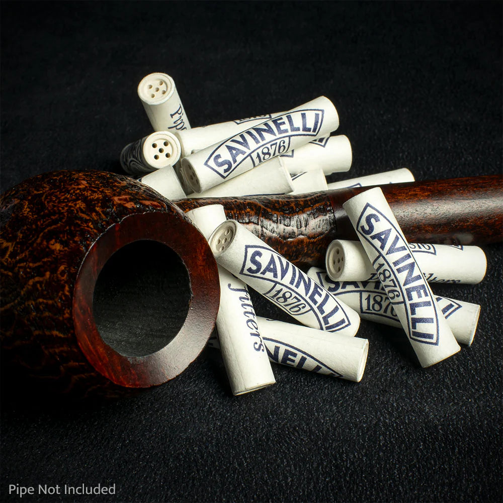 Savinelli Charcoal 9mm Pipe Filters - Tin of 100
