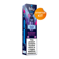 blu bar Starter Kit Rechargeable Device + Blueberry Sour Razz Pod Vape 1000 - 2ml
