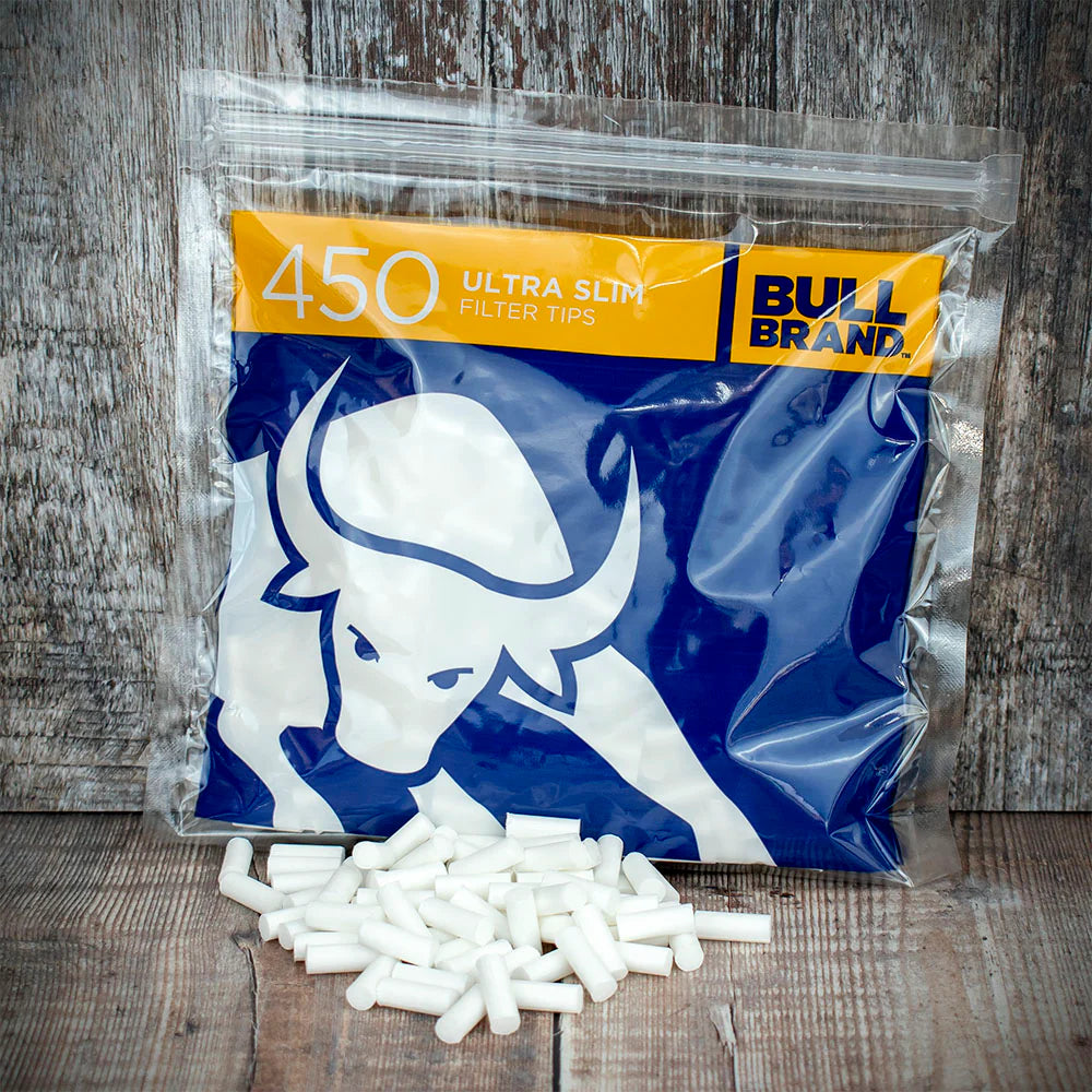 Bull Brand Ultra Slim Filter Tips - 450 Pack