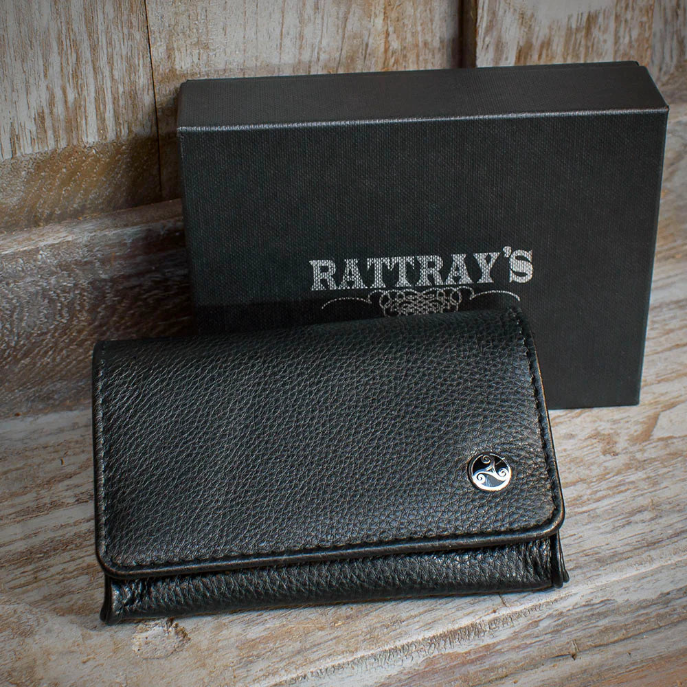 Rattray's Black Knight Leather Pipe Tobacco Pouch -  Small Stand Up 2