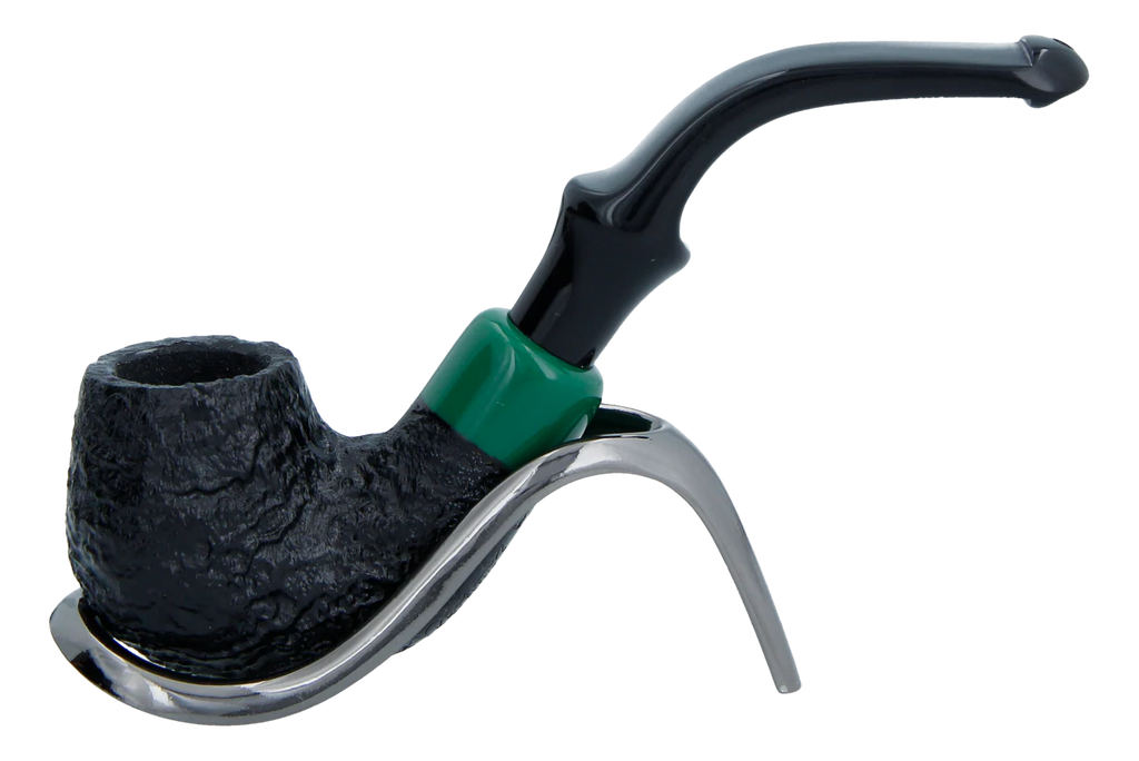 Peterson of Dublin St. Patrick's Day 2024 Limited Edition Sandblast "P" Lip Briar Pipe - Shape 317