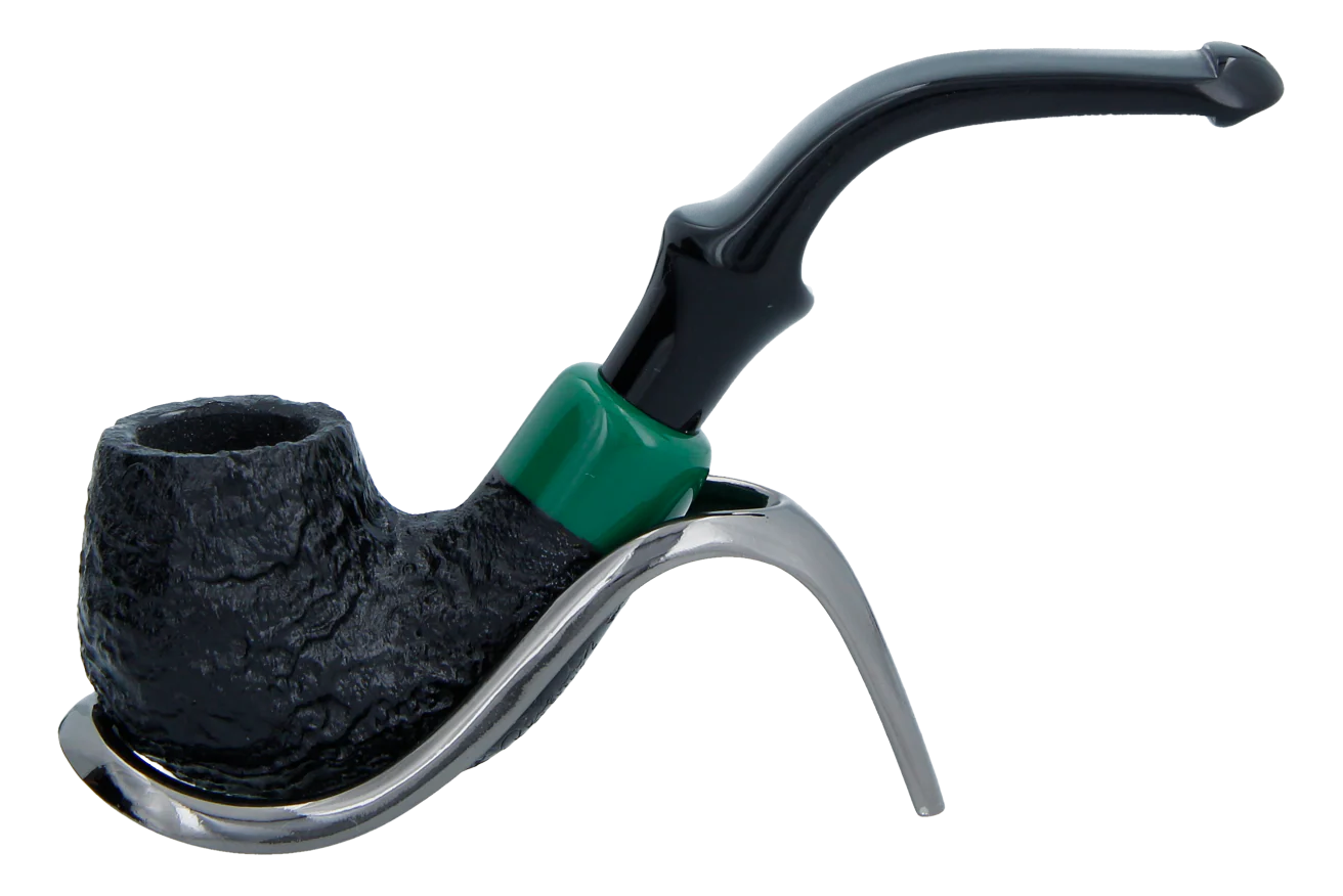 Peterson of Dublin St. Patrick's Day 2024 Limited Edition Sandblast "P" Lip Briar Pipe - Shape 317